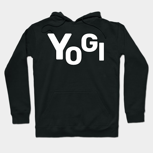 Yogi (White design) Hoodie by Coffee Parade